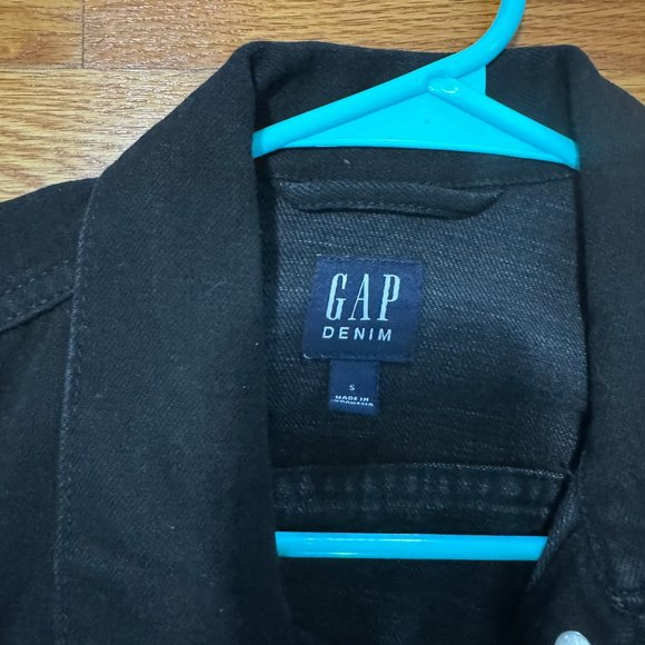 GAP - Black Denim Jacket (NEW) w/ 6 Pockets - Picture 3 of 6